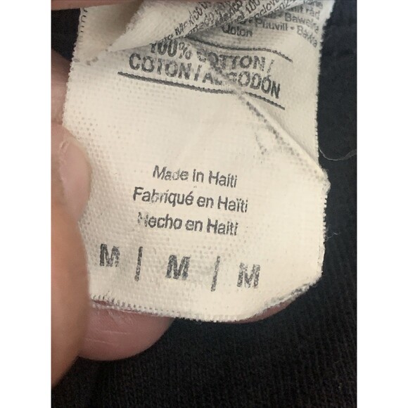 Vintage A Rage Turnbeutel Yeti Aggretsuko T-Shirt Mens Heavy Music DJ MC Black M - Picture 13 of 15